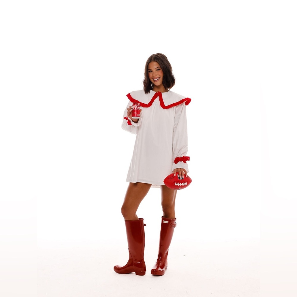 Coco lily’s red and white mini dress
